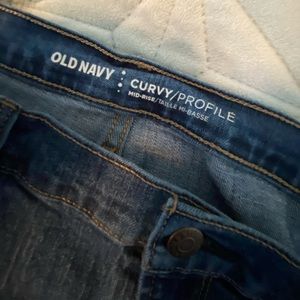 Old navy curvy jeans (lightly distressed)